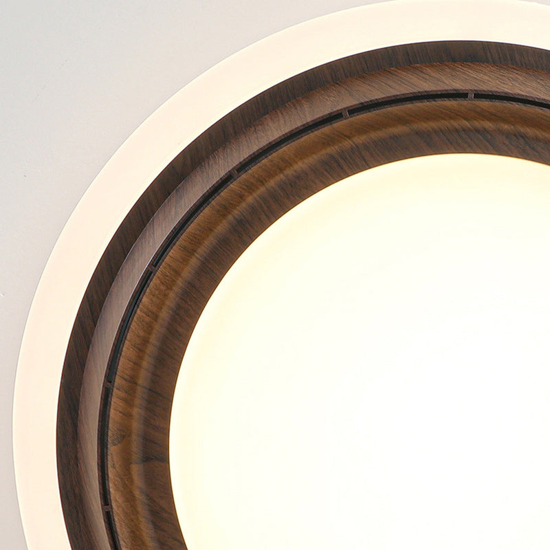 Modern Art Deco Round LED Ceiling Fan Light for Bedroom