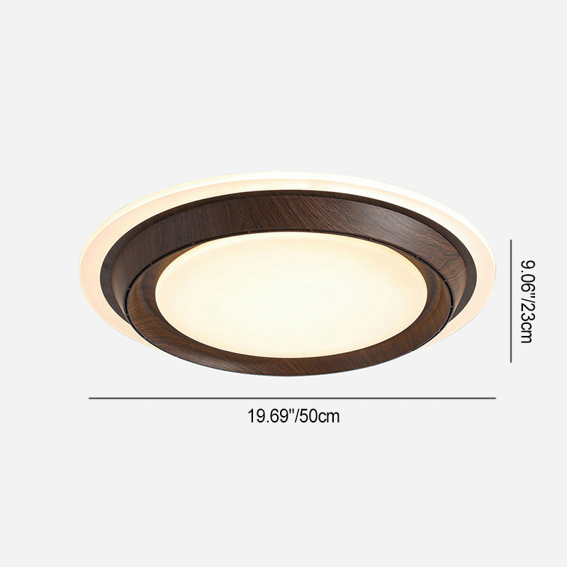 Modern Art Deco Round LED Ceiling Fan Light for Bedroom