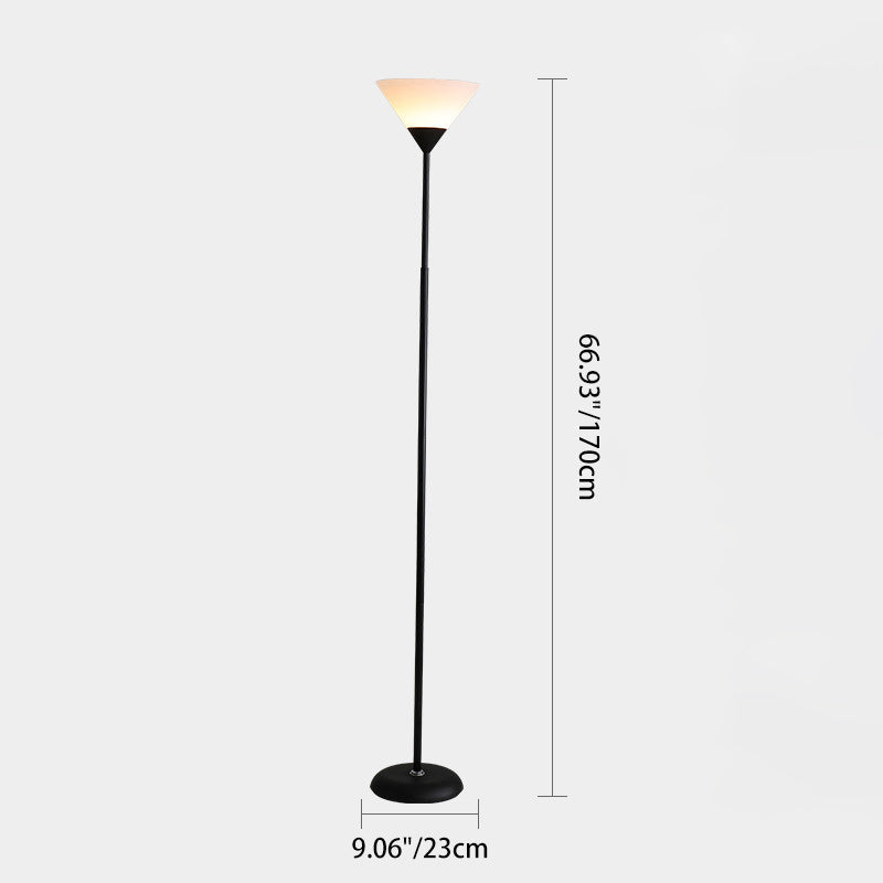Contemporary Nordic Iron Acrylic Floor Lamp - 1/2 Light Standing Design for Living Room
