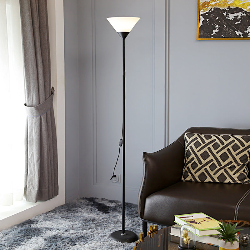 Contemporary Nordic Iron Acrylic Floor Lamp - 1/2 Light Standing Design for Living Room
