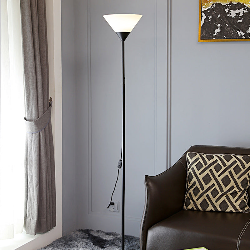 Contemporary Nordic Iron Acrylic Floor Lamp - 1/2 Light Standing Design for Living Room
