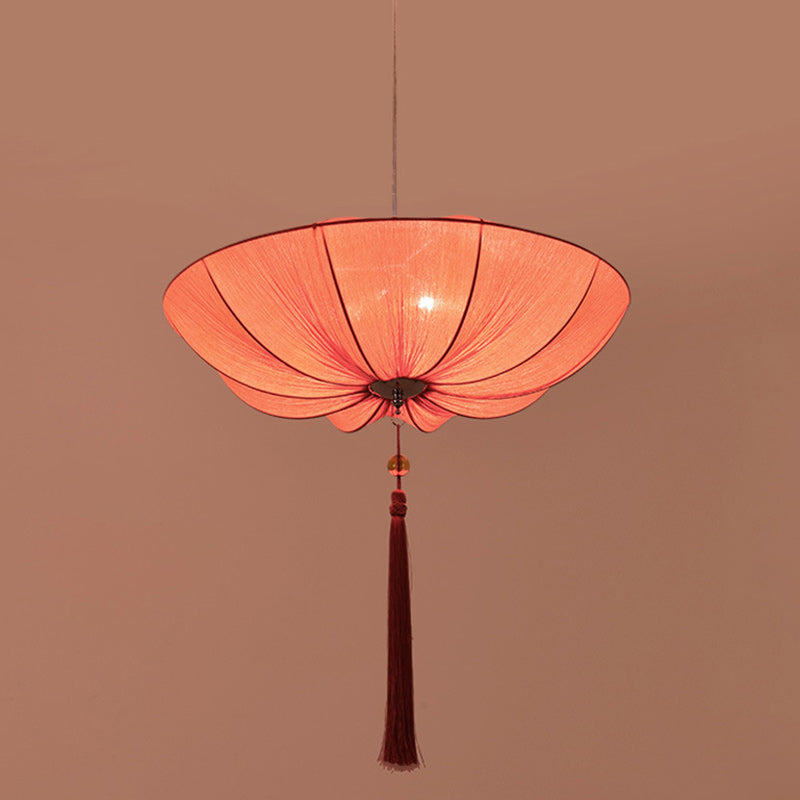 Traditional Chinese Lotus Petal Iron 1/3-Light Chandelier for Dining Room