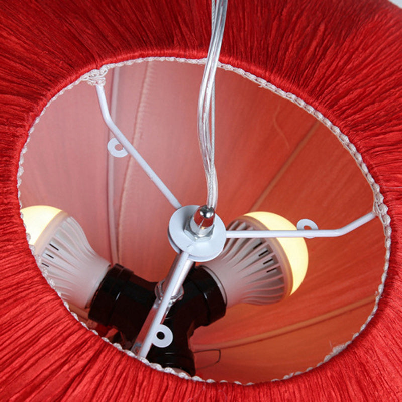 Traditional Chinese Lotus Petal Iron 1/3-Light Chandelier for Dining Room