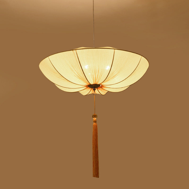 Traditional Chinese Lotus Petal Iron 1/3-Light Chandelier for Dining Room