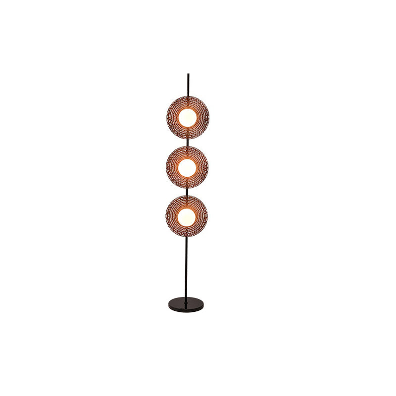 Contemporary Scandinavian Acrylic Floor Lamp with Marble Base and LED Shade for Living Room