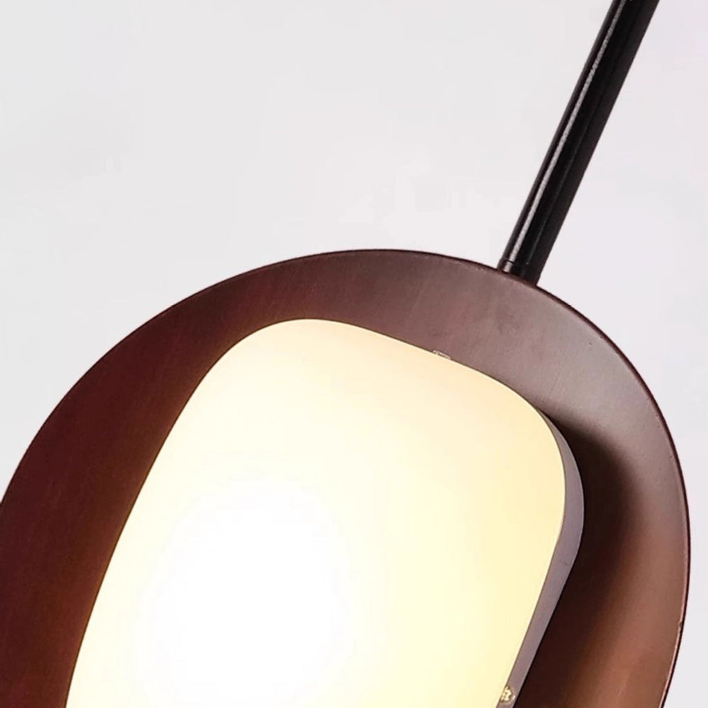 Contemporary Scandinavian Acrylic Floor Lamp with Marble Base and LED Shade for Living Room