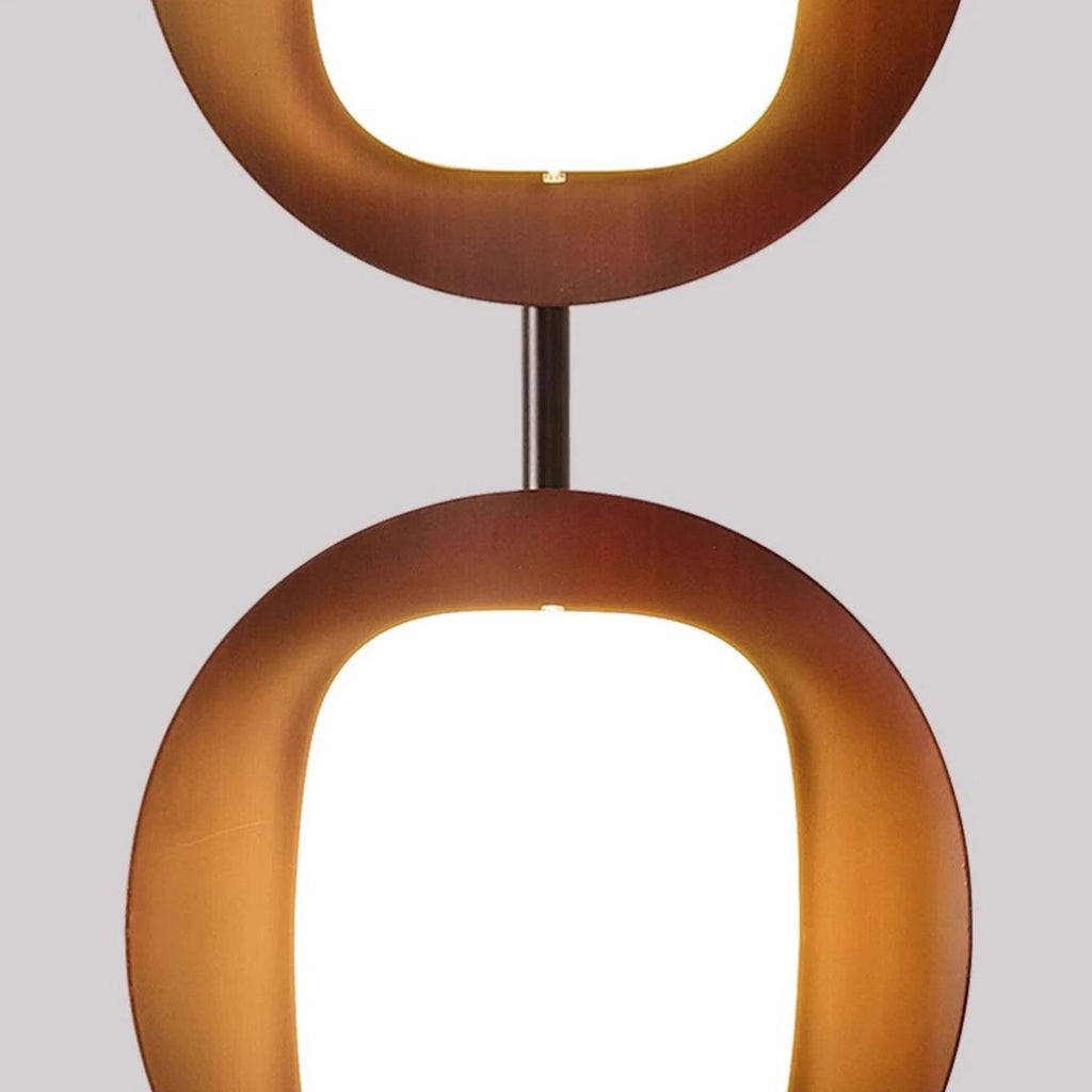 Contemporary Scandinavian Acrylic Floor Lamp with Marble Base and LED Shade for Living Room