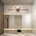 Contemporary Scandinavian Deer Iron Acrylic LED Vanity Light Sconce for Bathroom