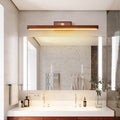 Traditional Japanese Walnut Copper LED Vanity Light Bathroom Sconce