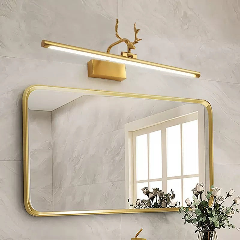 Contemporary Copper Acrylic LED Wall Sconce for Bathroom Mirror Lighting