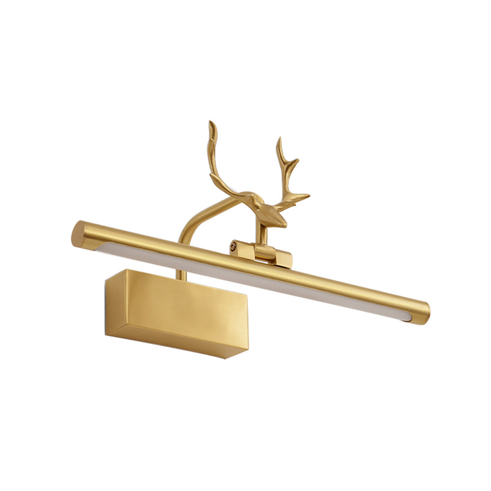 Contemporary Copper Acrylic LED Wall Sconce for Bathroom Mirror Lighting