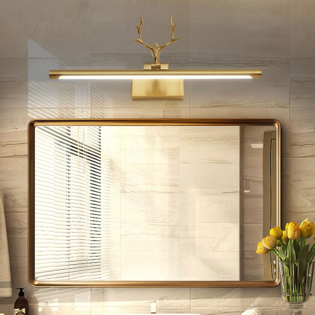 Contemporary Copper Acrylic LED Wall Sconce for Bathroom Mirror Lighting