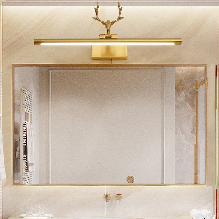 Contemporary Copper Acrylic LED Wall Sconce for Bathroom Mirror Lighting