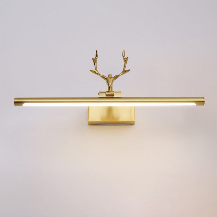 Contemporary Copper Acrylic LED Wall Sconce for Bathroom Mirror Lighting