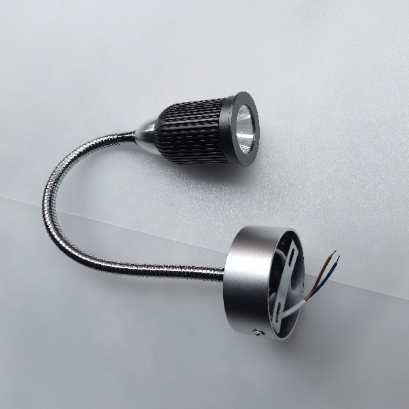 Contemporary Gooseneck LED Wall Sconce - Aluminum Bedside Lamp