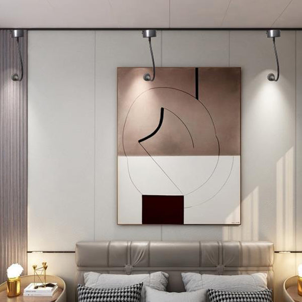 Contemporary Gooseneck LED Wall Sconce - Aluminum Bedside Lamp