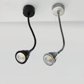 Contemporary Gooseneck LED Wall Sconce - Aluminum Bedside Lamp
