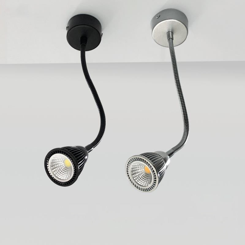 Contemporary Gooseneck LED Wall Sconce - Aluminum Bedside Lamp