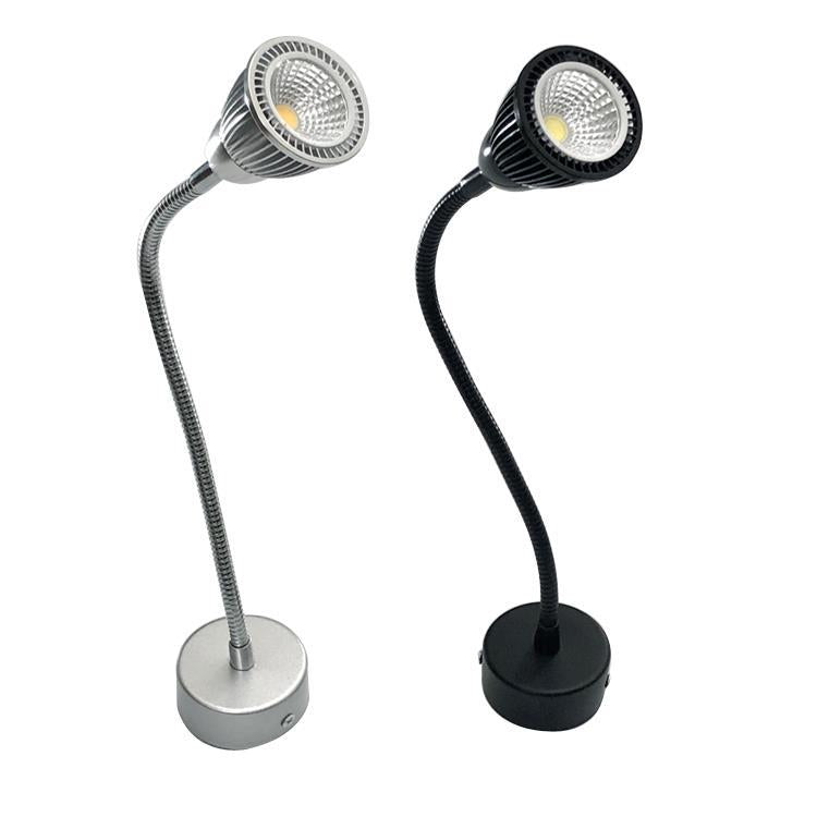 Contemporary Gooseneck LED Wall Sconce - Aluminum Bedside Lamp