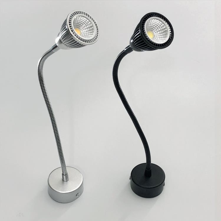 Contemporary Gooseneck LED Wall Sconce - Aluminum Bedside Lamp
