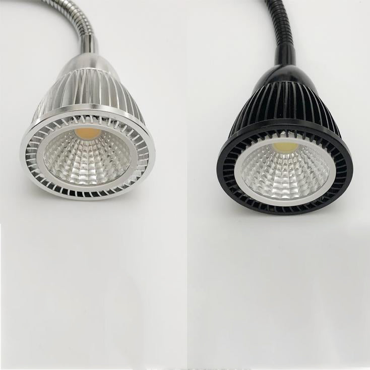 Contemporary Gooseneck LED Wall Sconce - Aluminum Bedside Lamp