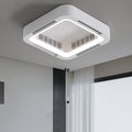 Modern Simplicity LED Flush Mount Ceiling Fan Light - Bladeless ABS Acrylic for Bedroom