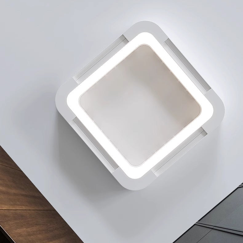 Modern Simplicity LED Flush Mount Ceiling Fan Light - Bladeless ABS Acrylic for Bedroom