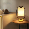 Contemporary Scandinavian Cylinder Solid Wood Fabric Metal 1-Light Table Lamp for Bedroom Modern Minimalist Lighting Bedroom Lamp Scandinavian Design Nightstand Light Adjustable Shade Stylish Home Decor