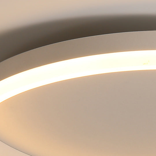 Modern Minimalist Acrylic LED Ceiling Light for Bedroom - Round Flush Mount Fixture