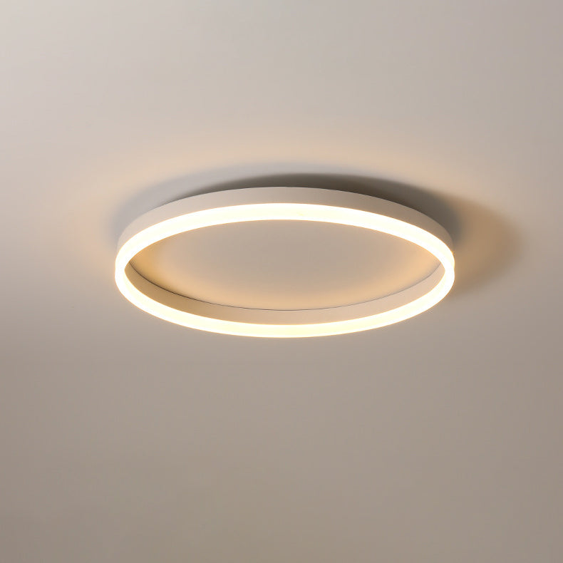 Modern Minimalist Acrylic LED Ceiling Light for Bedroom - Round Flush Mount Fixture
