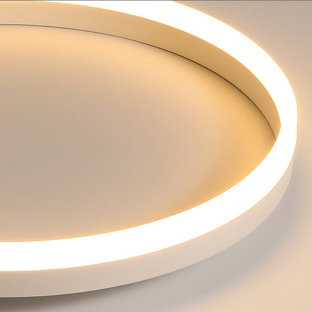 Modern Minimalist Acrylic LED Ceiling Light for Bedroom - Round Flush Mount Fixture