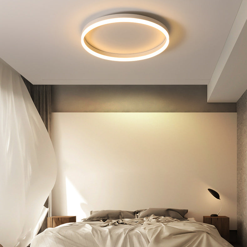 Modern Minimalist Acrylic LED Ceiling Light for Bedroom - Round Flush Mount Fixture