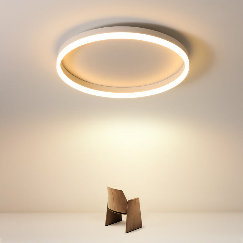 Modern Minimalist Acrylic LED Ceiling Light for Bedroom - Round Flush Mount Fixture