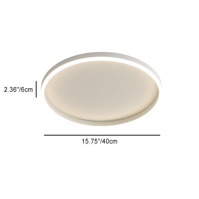 Modern Minimalist Acrylic LED Ceiling Light for Bedroom - Round Flush Mount Fixture