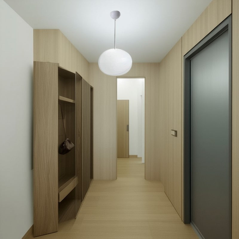 Modern Minimalist Pebble Pendant Light - Acrylic Resin 1-Light for Living Room