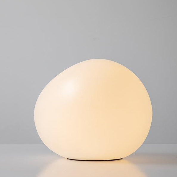Modern Minimalist Pebble Pendant Light - Acrylic Resin 1-Light for Living Room