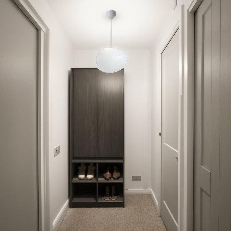 Modern Minimalist Pebble Pendant Light - Acrylic Resin 1-Light for Living Room