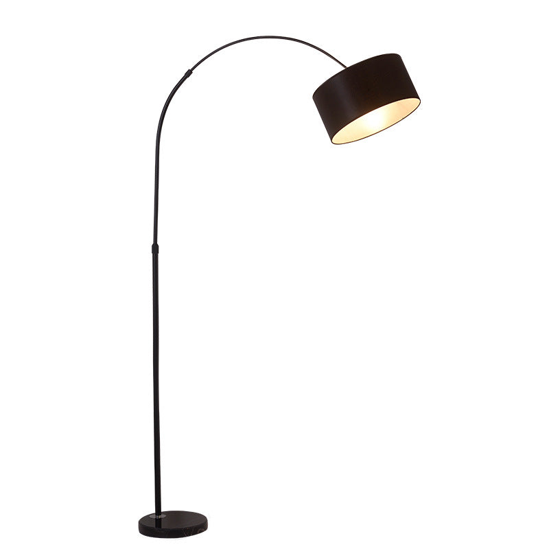 Modern Minimalist Cylindrical Iron Floor Lamp - 1-Light for Bedroom