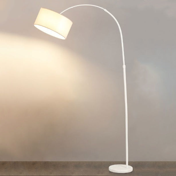 Modern Minimalist Cylindrical Iron Floor Lamp - 1-Light for Bedroom