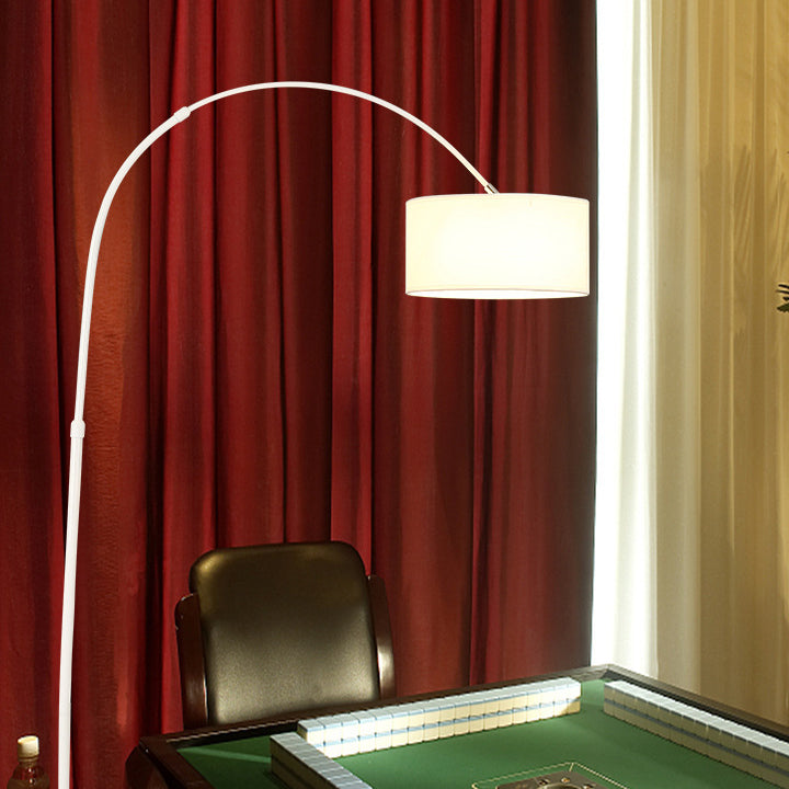 Modern Minimalist Cylindrical Iron Floor Lamp - 1-Light for Bedroom