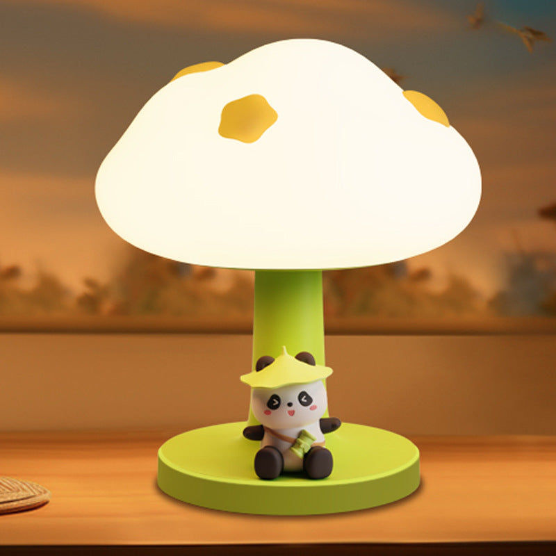 Contemporary Creative Kids Cloud Shape Silicone ABS PVC LED Table Lamp for Bedroom Decor Night Light Childrens Bedroom Ambient Lighting Cute Design Nursery Lamp for Toddlers Room Kids Gifts Modern Decorative Light