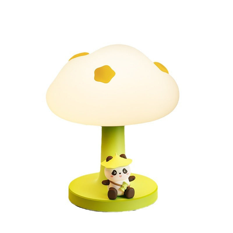 Contemporary Creative Kids Cloud Shape Silicone ABS PVC LED Table Lamp for Bedroom Decor Night Light Childrens Bedroom Ambient Lighting Cute Design Nursery Lamp for Toddlers Room Kids Gifts Modern Decorative Light