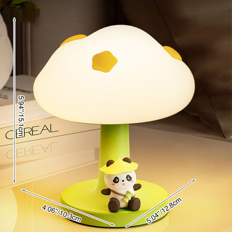 Contemporary Creative Kids Cloud Shape Silicone ABS PVC LED Table Lamp for Bedroom Decor Night Light Childrens Bedroom Ambient Lighting Cute Design Nursery Lamp for Toddlers Room Kids Gifts Modern Decorative Light