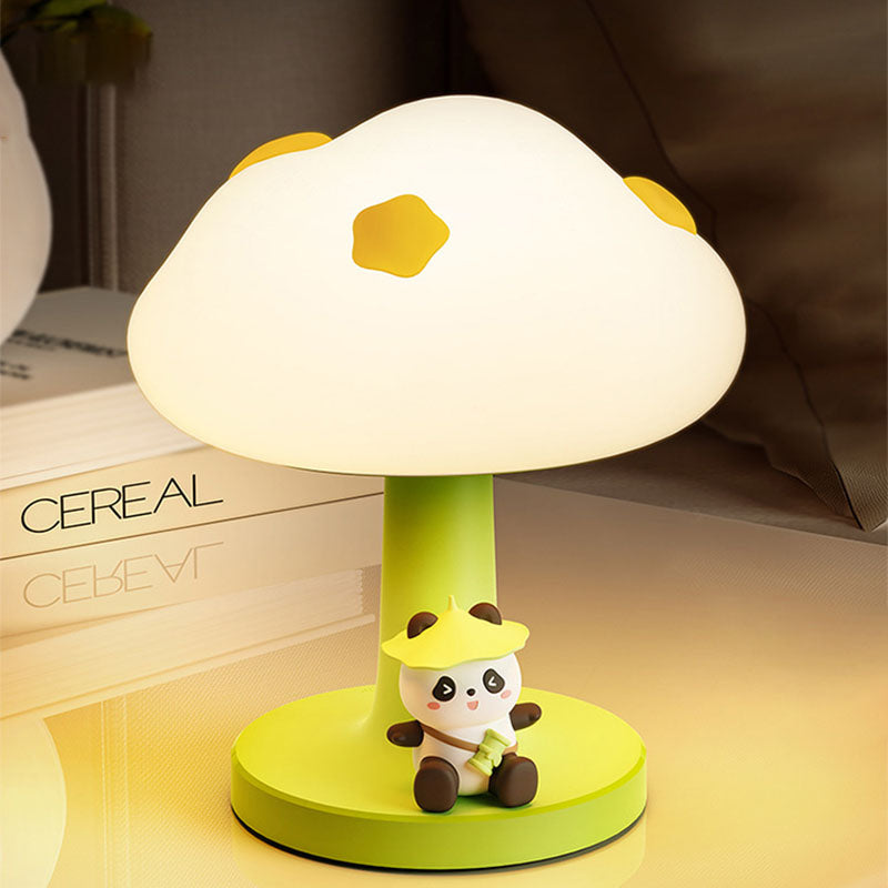 Contemporary Creative Kids Cloud Shape Silicone ABS PVC LED Table Lamp for Bedroom Decor Night Light Childrens Bedroom Ambient Lighting Cute Design Nursery Lamp for Toddlers Room Kids Gifts Modern Decorative Light