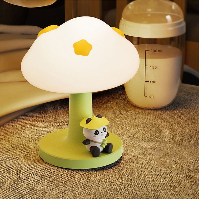 Contemporary Creative Kids Cloud Shape Silicone ABS PVC LED Table Lamp for Bedroom Decor Night Light Childrens Bedroom Ambient Lighting Cute Design Nursery Lamp for Toddlers Room Kids Gifts Modern Decorative Light