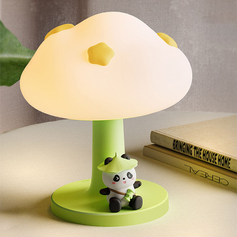 Contemporary Creative Kids Cloud Shape Silicone ABS PVC LED Table Lamp for Bedroom Decor Night Light Childrens Bedroom Ambient Lighting Cute Design Nursery Lamp for Toddlers Room Kids Gifts Modern Decorative Light