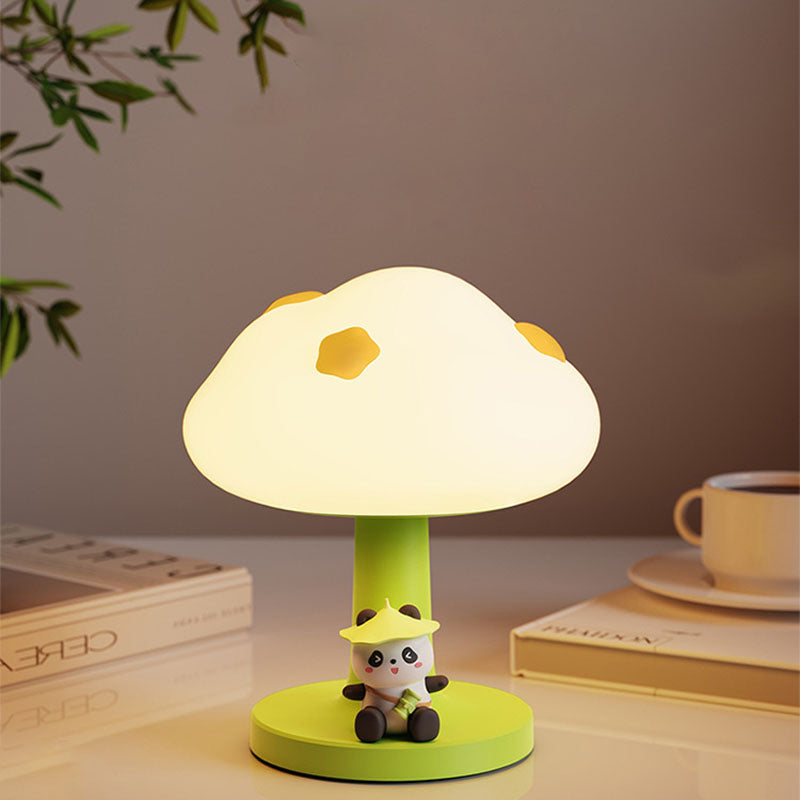 Contemporary Creative Kids Cloud Shape Silicone ABS PVC LED Table Lamp for Bedroom Decor Night Light Childrens Bedroom Ambient Lighting Cute Design Nursery Lamp for Toddlers Room Kids Gifts Modern Decorative Light