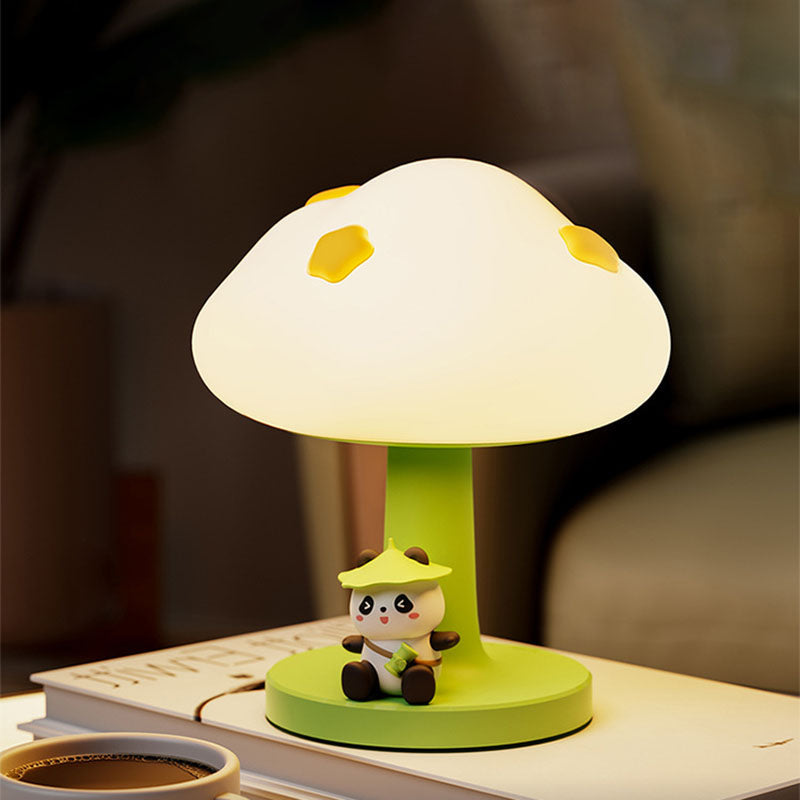 Contemporary Creative Kids Cloud Shape Silicone ABS PVC LED Table Lamp for Bedroom Decor Night Light Childrens Bedroom Ambient Lighting Cute Design Nursery Lamp for Toddlers Room Kids Gifts Modern Decorative Light