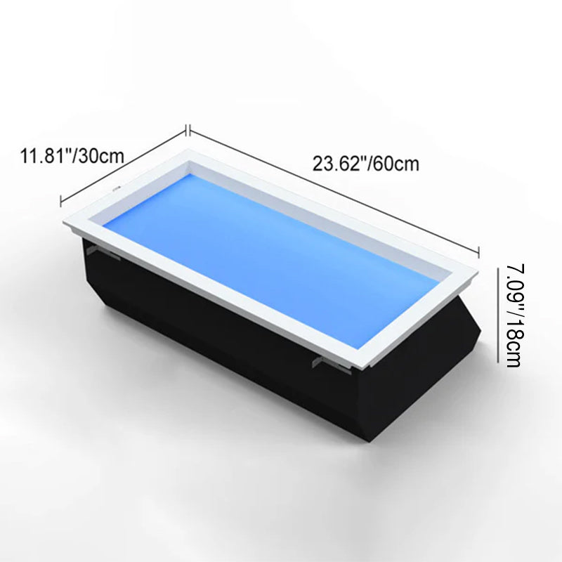 Modern Minimalist Blue Sky LED Ceiling Light - Flush Mount for Living Room