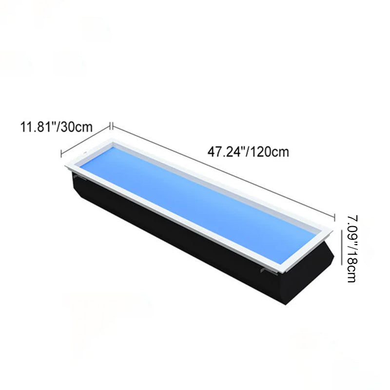 Modern Minimalist Blue Sky LED Ceiling Light - Flush Mount for Living Room